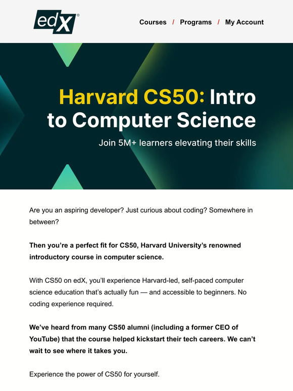 EdX: Join The 5M+ Who Have Taken Harvard CS50 | Milled