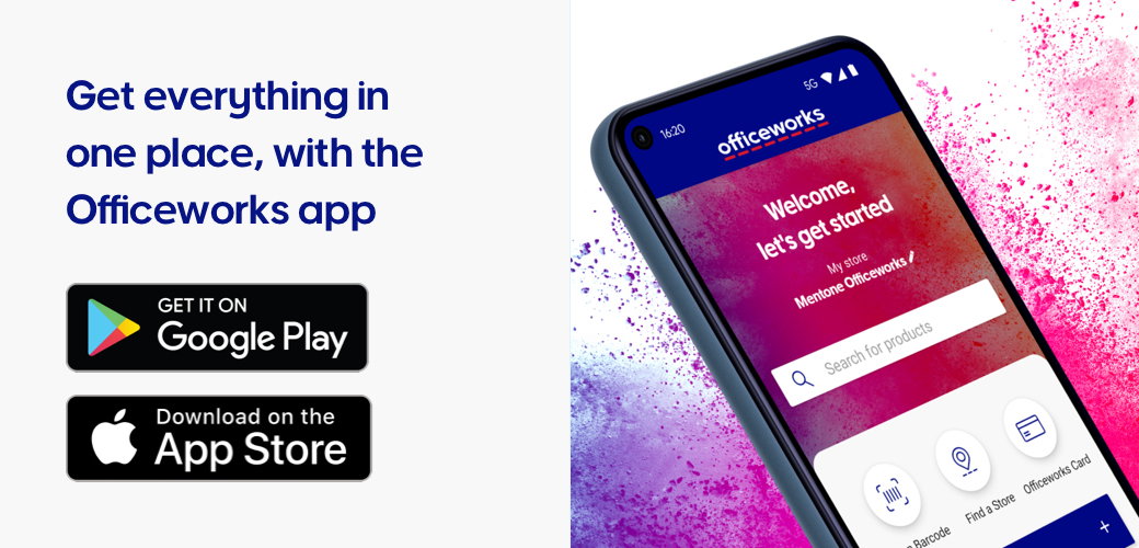 Get everything in one place, with the Officeworks app