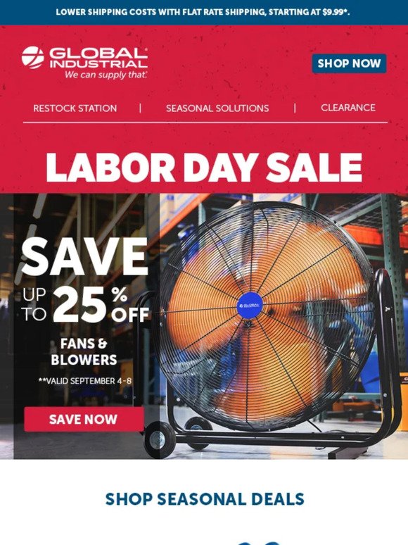 Labor Day Special: Save on Seasonal & Storage Solutions!