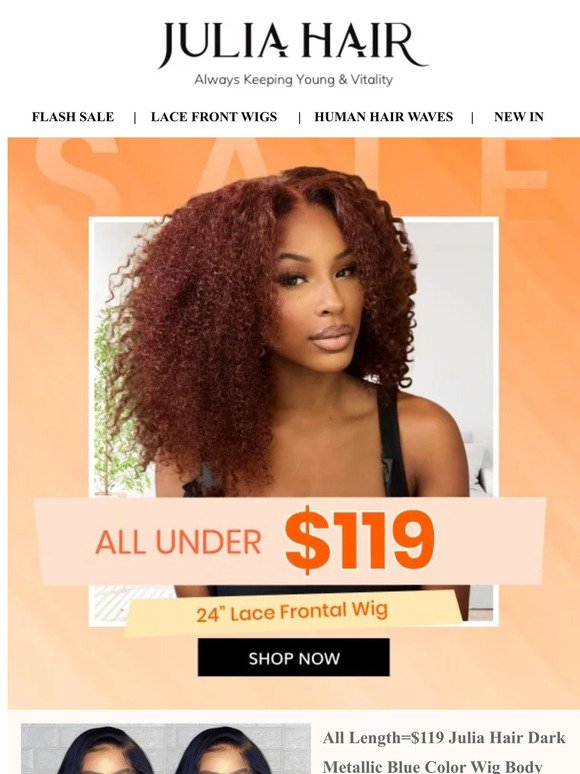 Re: Your 24inch 13x4 lace front wig Under $119 Today!