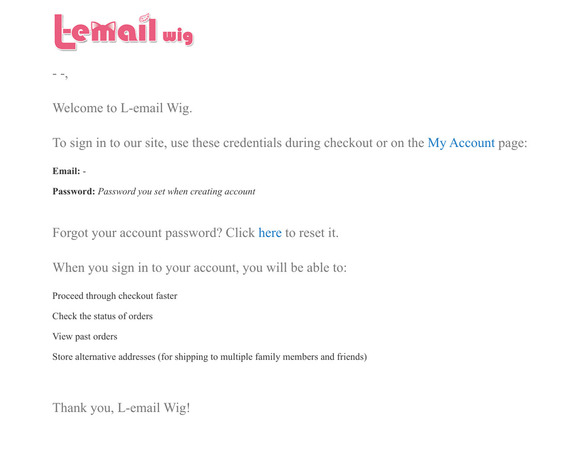 Welcome to L-email Wig
