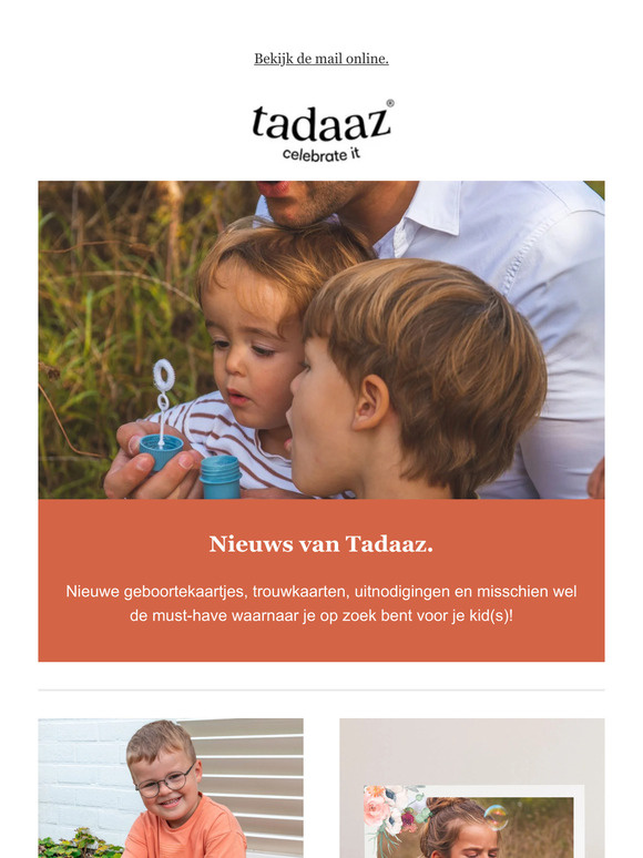Mis geen enkel Tadaaz nieuwtje.