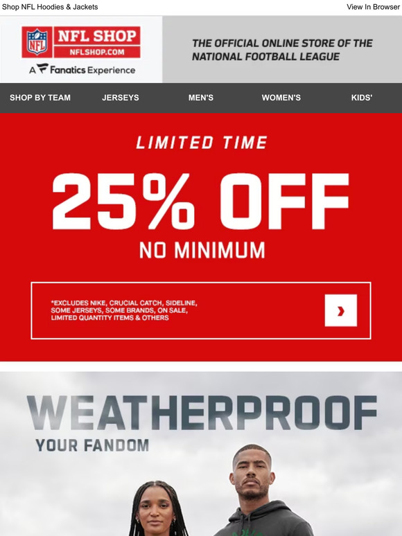 Nflshop.com Discount and Promo Codes August 2023 —