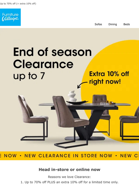 Furniture Clearance - Up to 70% Off These Bargains - Furniture Village