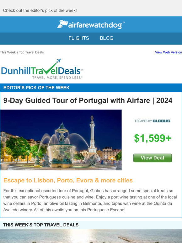 What's made this week's top travel deals?