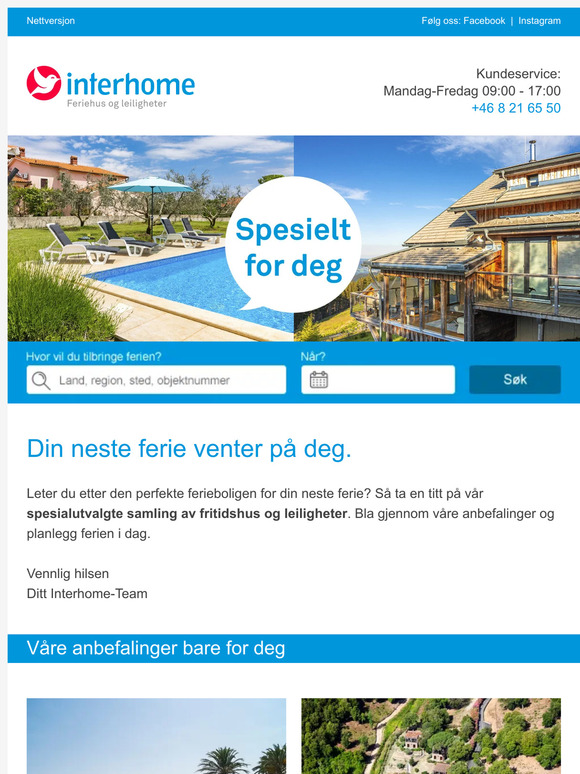 Får vi presentera några individuella semesterrekommendationer!
