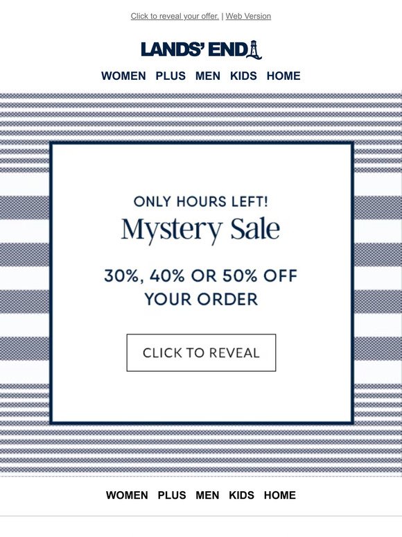 Only hours left of the Mystery Sale!