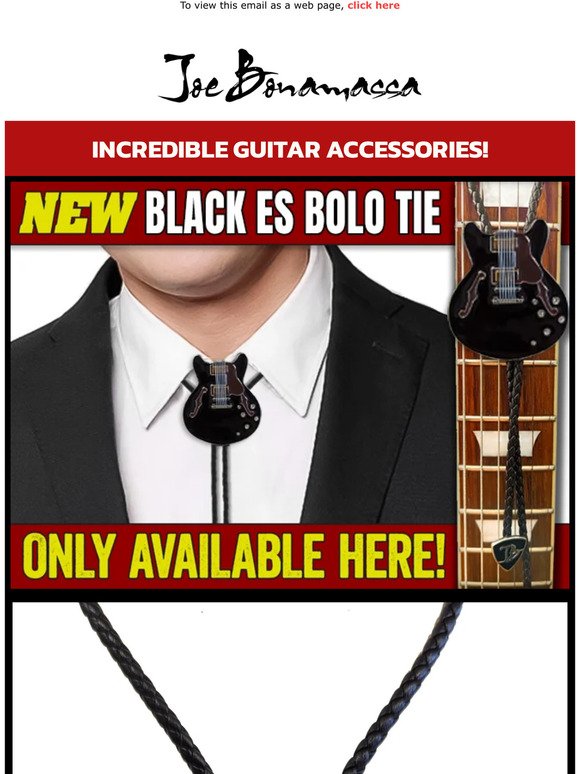 The Black ES Bolo Tie - The Essential Neckwear for Every Blues Man - Shop Today!