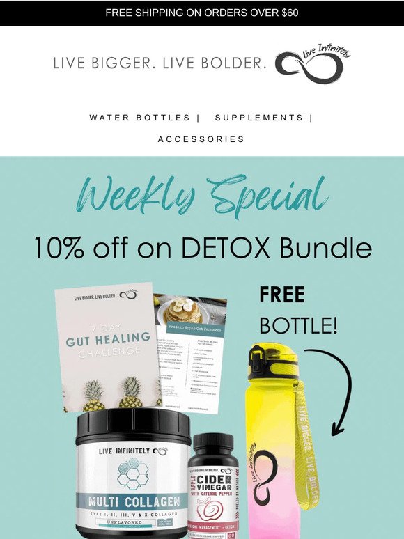 🌟 Celebrate the Return of the Detox Bundle in All Colors with 10% Off! 🌈