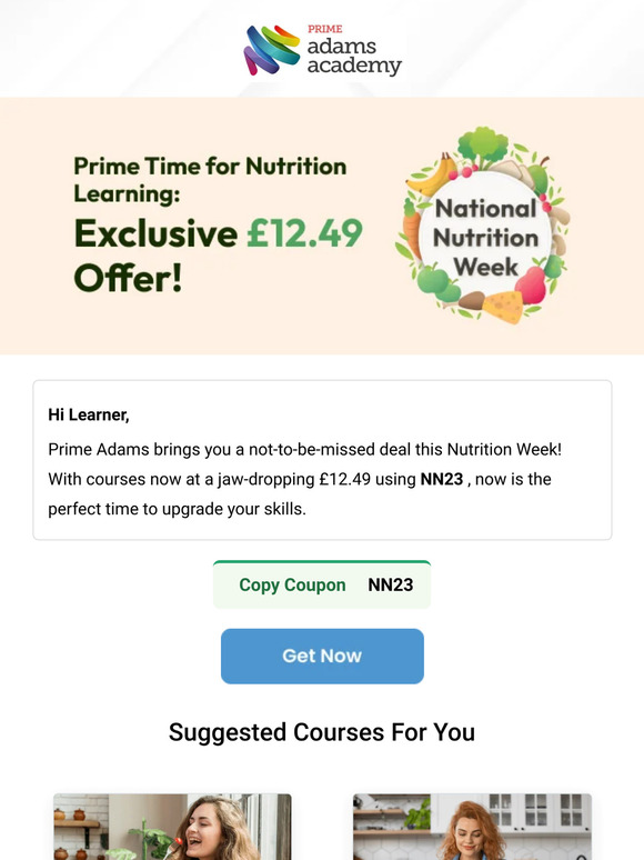 Prime Time for Nutrition Learning: Exclusive £12.49 Offer!