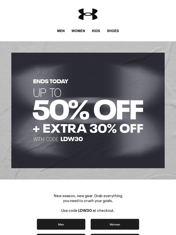 Under armour shop coupons 50 off