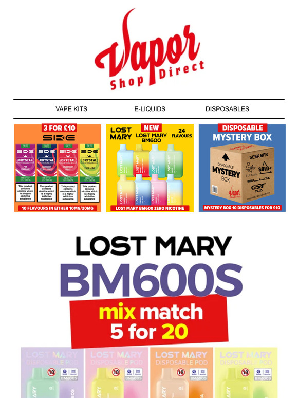 Fan of the New Lost Mary's? Get Any 5 For £20🔥