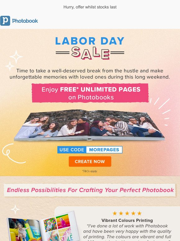 Get 🆓 Unlimited Pages this Labor Day