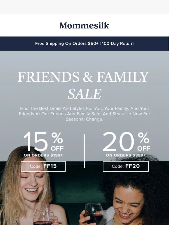 Friends and Family Sale is on🔥