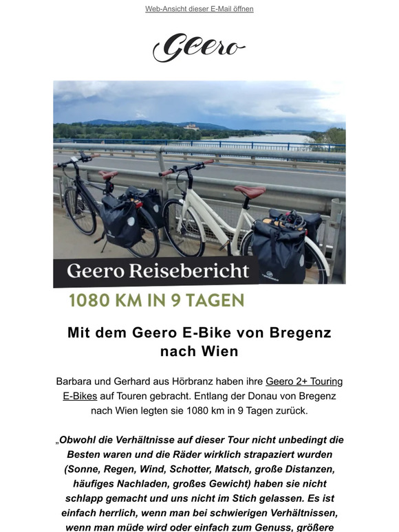 1080 km in 9 Tagen 🚴 mit dem Geero E-Bike!