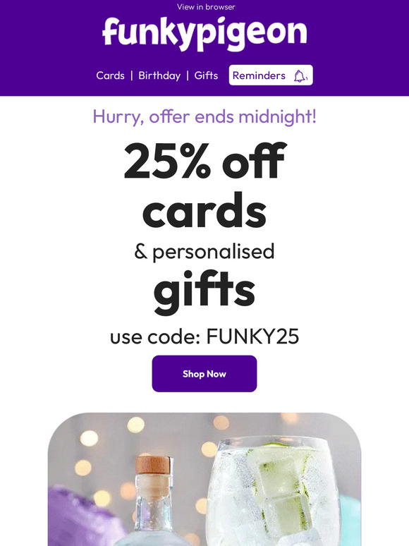 Don't forget your 25% off! 😅