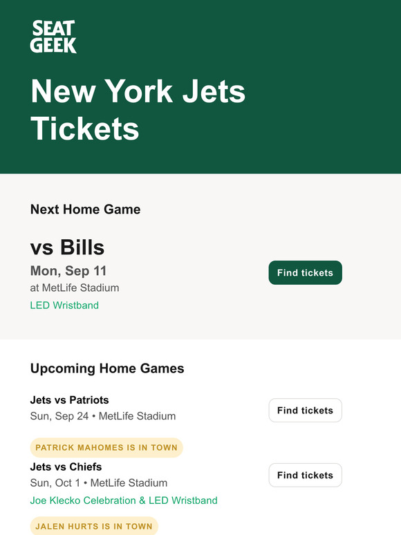 New York Jets tickets: The cheapest last-minute tickets for Jets vs. Bills