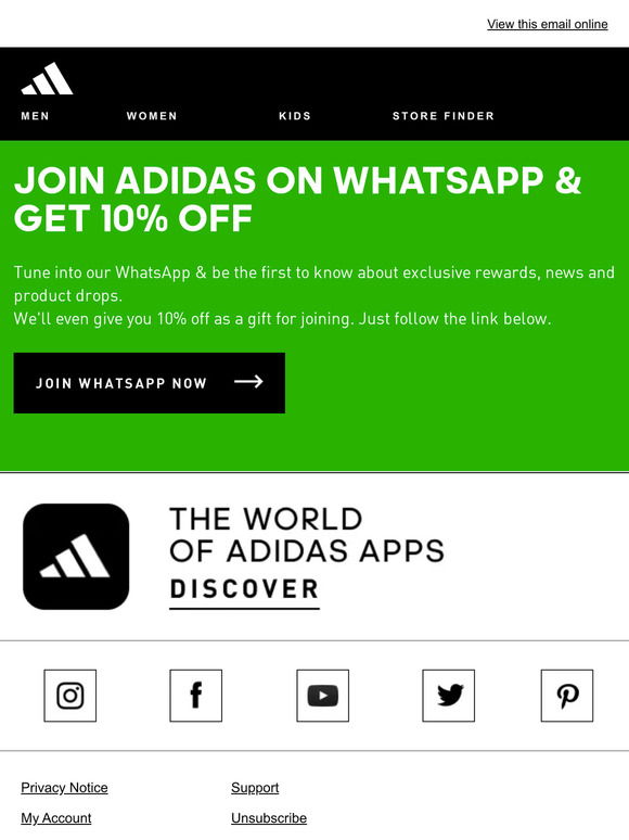 Whatsapp adidas sale