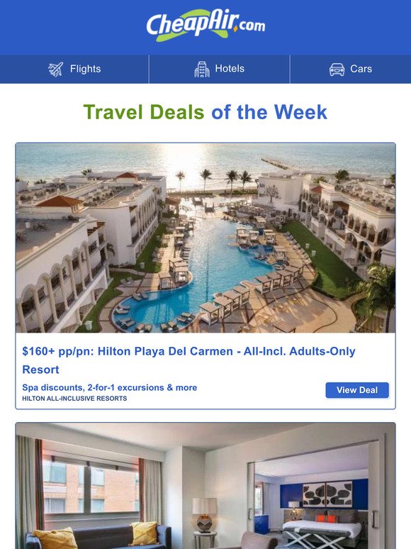 $160+ // Playa del Carmen All-Inclusive Resort