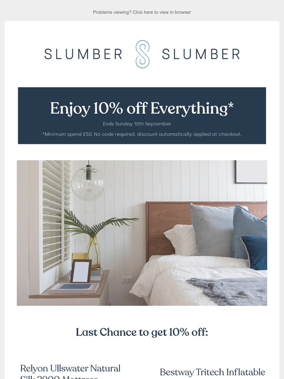 Enjoy 10% OFF Everything!*min £50 spend
