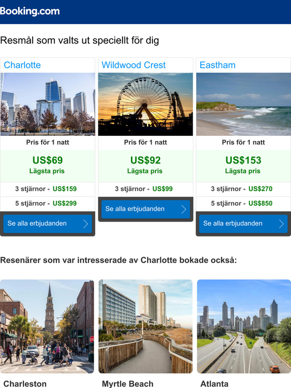 Hitta de bästa priserna i Charlotte, Wildwood Crest och på andra ställen
