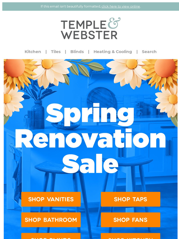 Spring into action to snap up a reno sale bargain