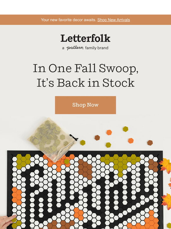 Letterfolk: Get a jump on fall with the Harvest Tile Set Bundle | Milled