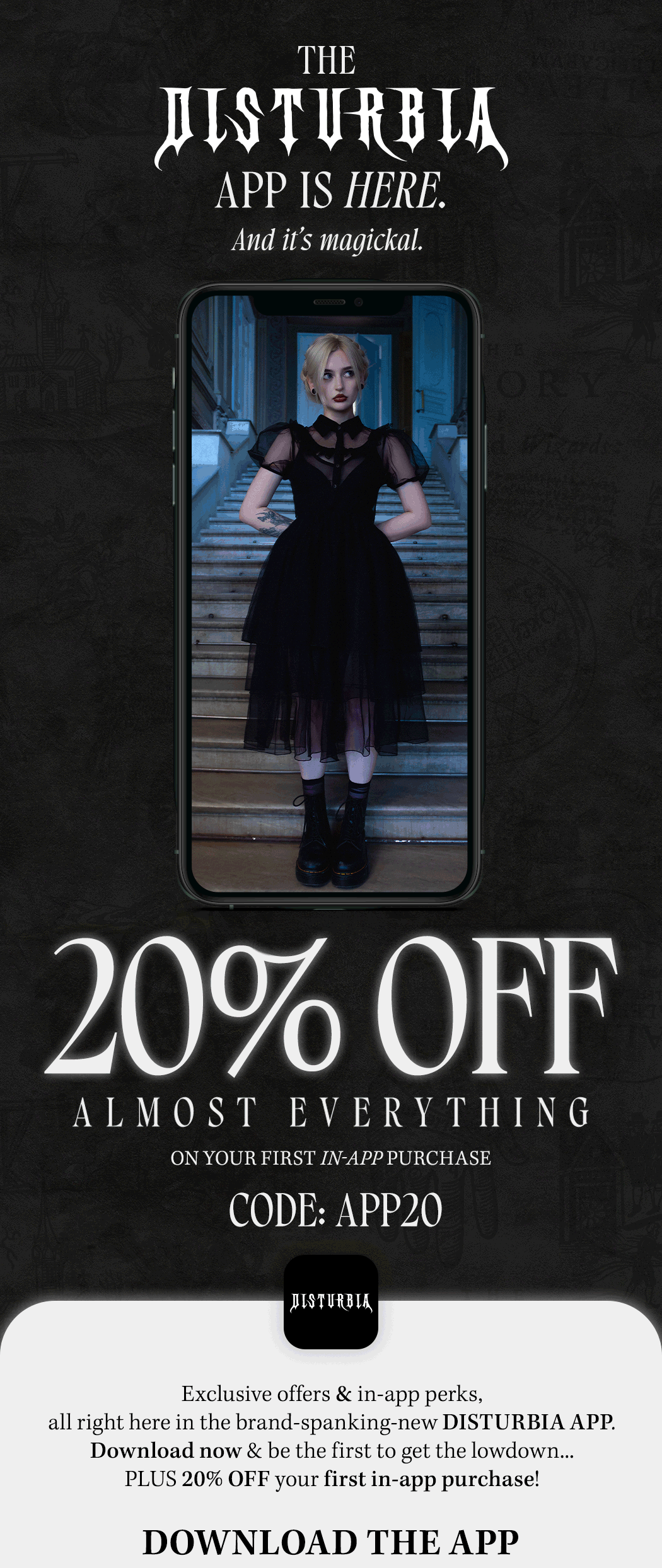 Disturbia UK: The Disturbia App is HERE! Take 20% OFF Your First In-App ...