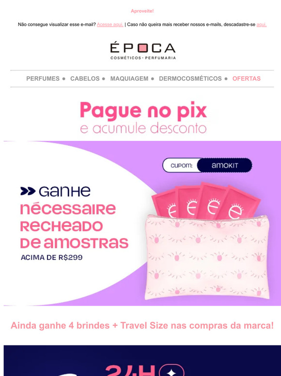 Sisley pela METADE do preço + Ganhe 4 brindes + Ganhe Travel Size