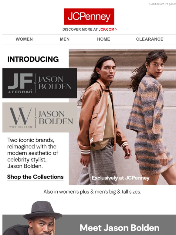 Just dropped! A NEW collaboration with celebrity stylist Jason Bolden 😍