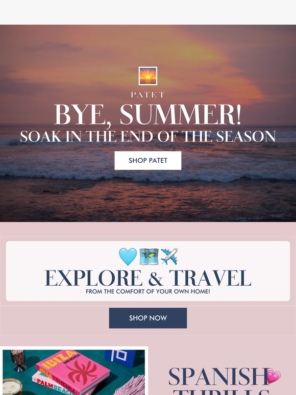 Hold onto summer all year long with PATET 🌅✨