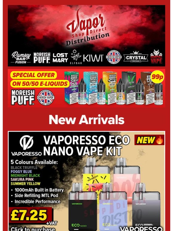NEW IN | Vaporesso Eco Nano Kits and RandM 7000 Salts🔥🔥