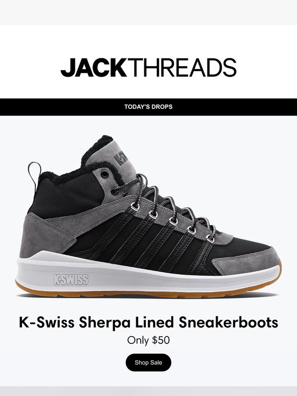 Get Cozy: Sherpa Lined Sneakerboots Only $50 + BOGO 40% Off Premium Hoodies & Sweats