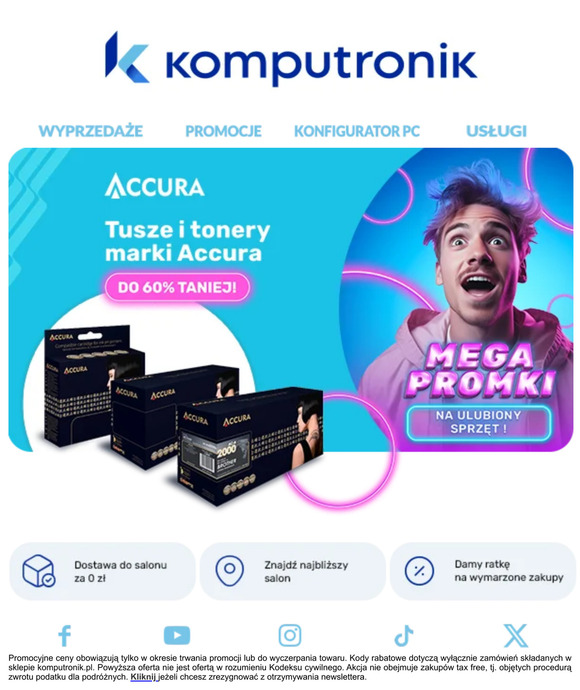 Tusze i tonery aż do 60% TANIEJ!