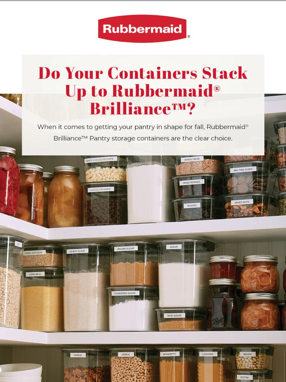 Newell's Rubbermaid launches Brilliance glass food storage containers