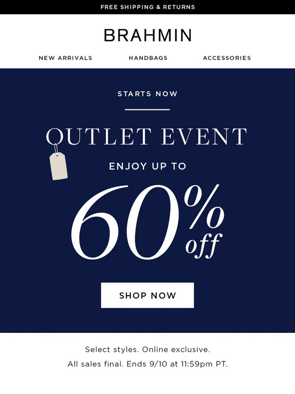 📢 IT’S HERE: OUTLET EVENT STARTS NOW