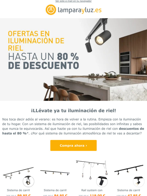 Semanas de la iluminación de riel en lamparayluz 💡
