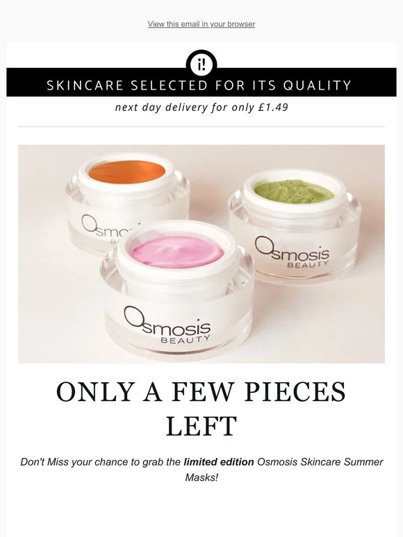 Limited Edition Osmosis Skincare - Don't Miss