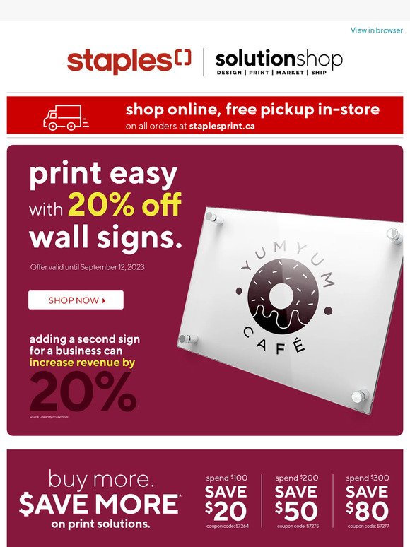Staples Canada automates email promotions