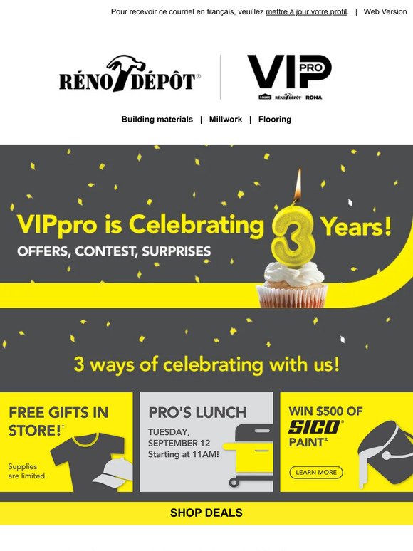 It's VIPpro's 3rd anniversary 🎉