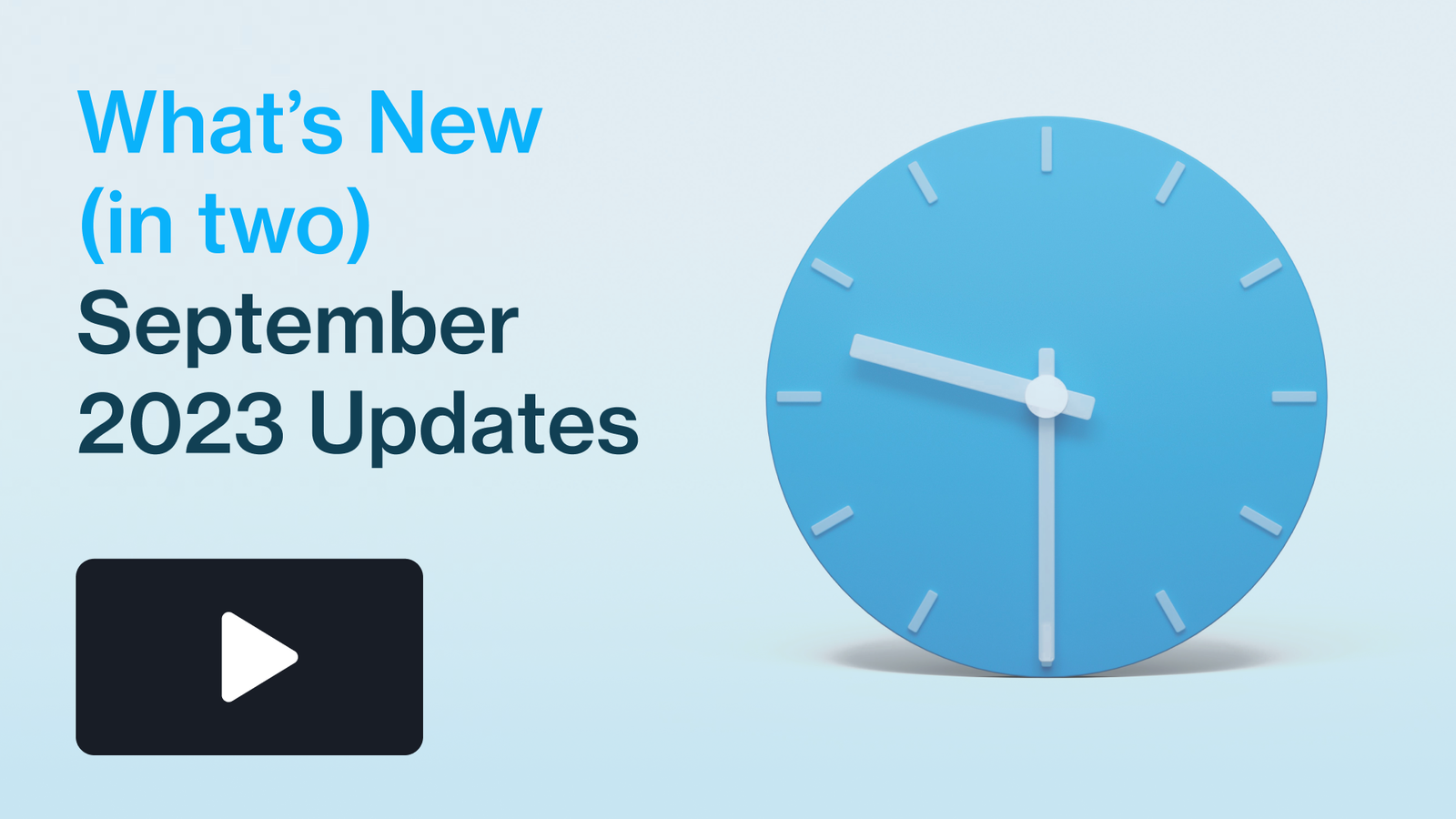 What's new September 2023
