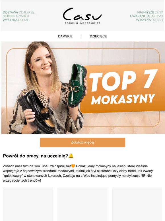 ☰ Top 7: Mokasyny damskie🧡