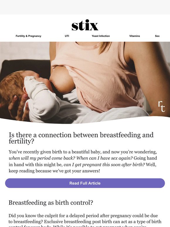 Is breastfeeding a form of birth control?