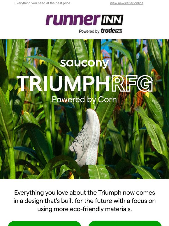 Saucony Triumph RFG, running has never been so eco-friendly and comfortable!