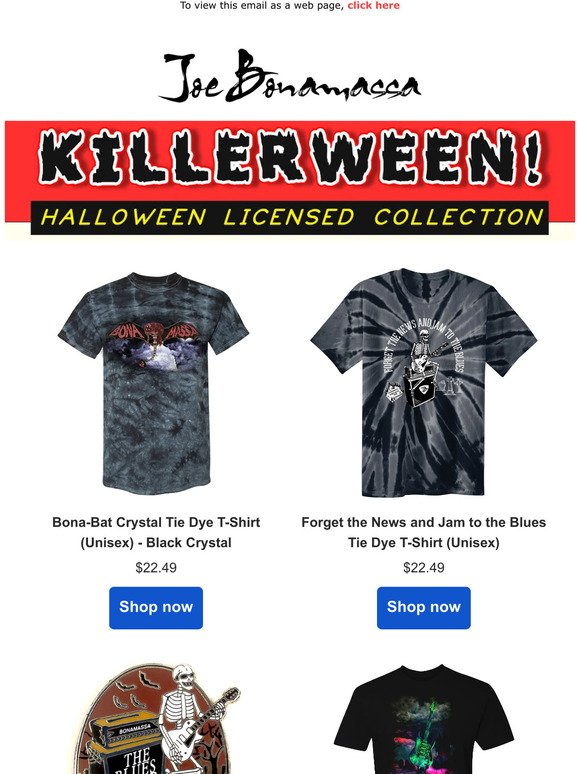 Rock Out Your Halloween With Our Blues-Themed Collection - Shop Today!