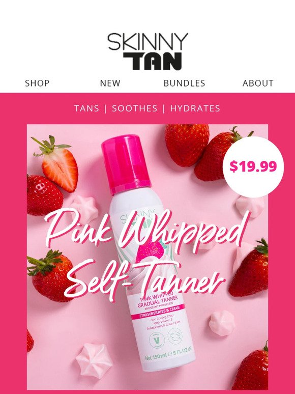 Pink Whipped Self-Tanner: Applies Like a Dream!