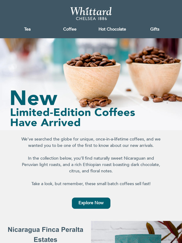 New Once In A Lifetime Coffees