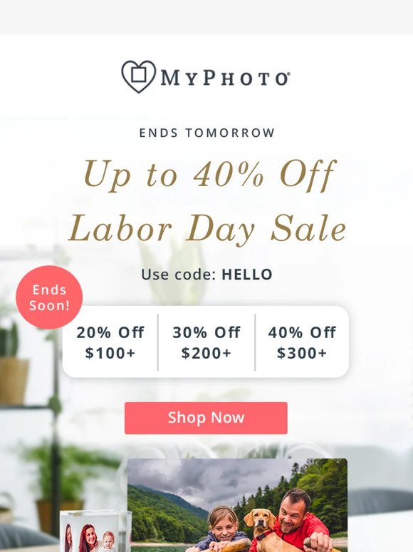 [Ends Tomorrow] Up to 40% Off