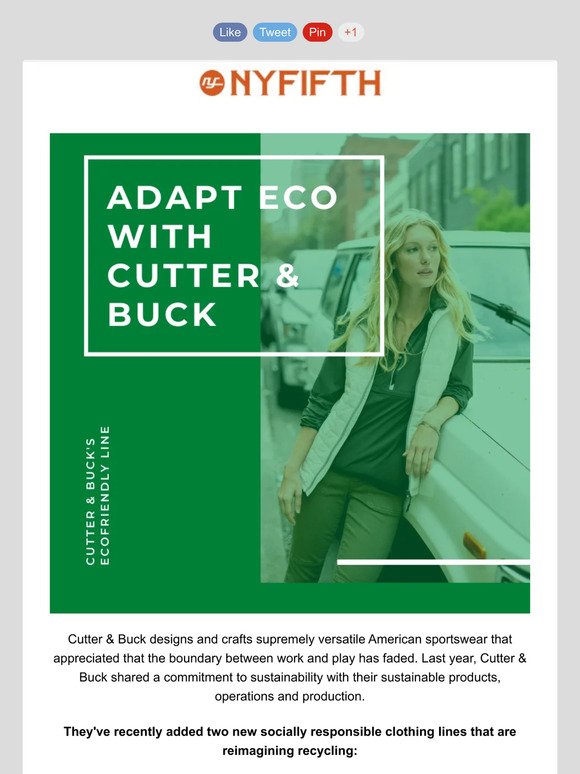 ♻️ Adapt Eco with CUTTER & BUCK!