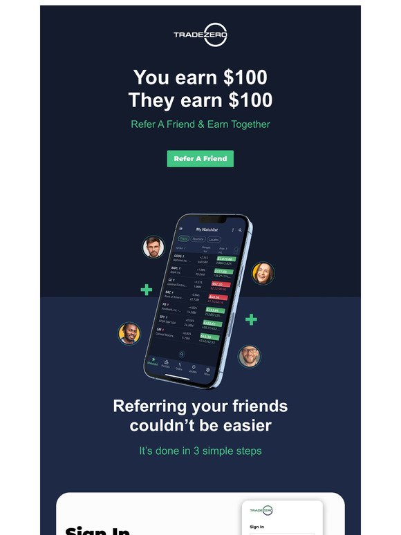 Refer a friend and earn $100 each 🤜🤛